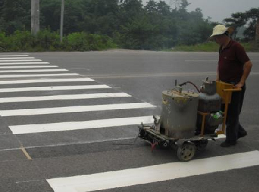 人行横道道路标线施工